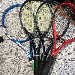 4 Tennis Rackets (3 Yonex And 1 Babolar)