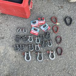 Crosby Shackles. 3/8 ,1/2 , 3/4 Horse Shoe And 1/2 In And 5/8 Pear Rings 