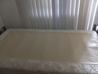 Vintage beige twin standard spring box 38" x 73"