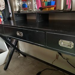 Vanity/coffee/cocktail Bar/desk With 3 Drawers, Solid Wood