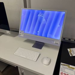 iMac 24" 5K Retina (M4, 16GB RAM, 256GB SSD) - Purple (2024)
