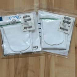 Cool blue Prosthetic Socks W/Sewn Hole 2 Pack, Size 1, 2 Length 16-20, CB3HMRG2