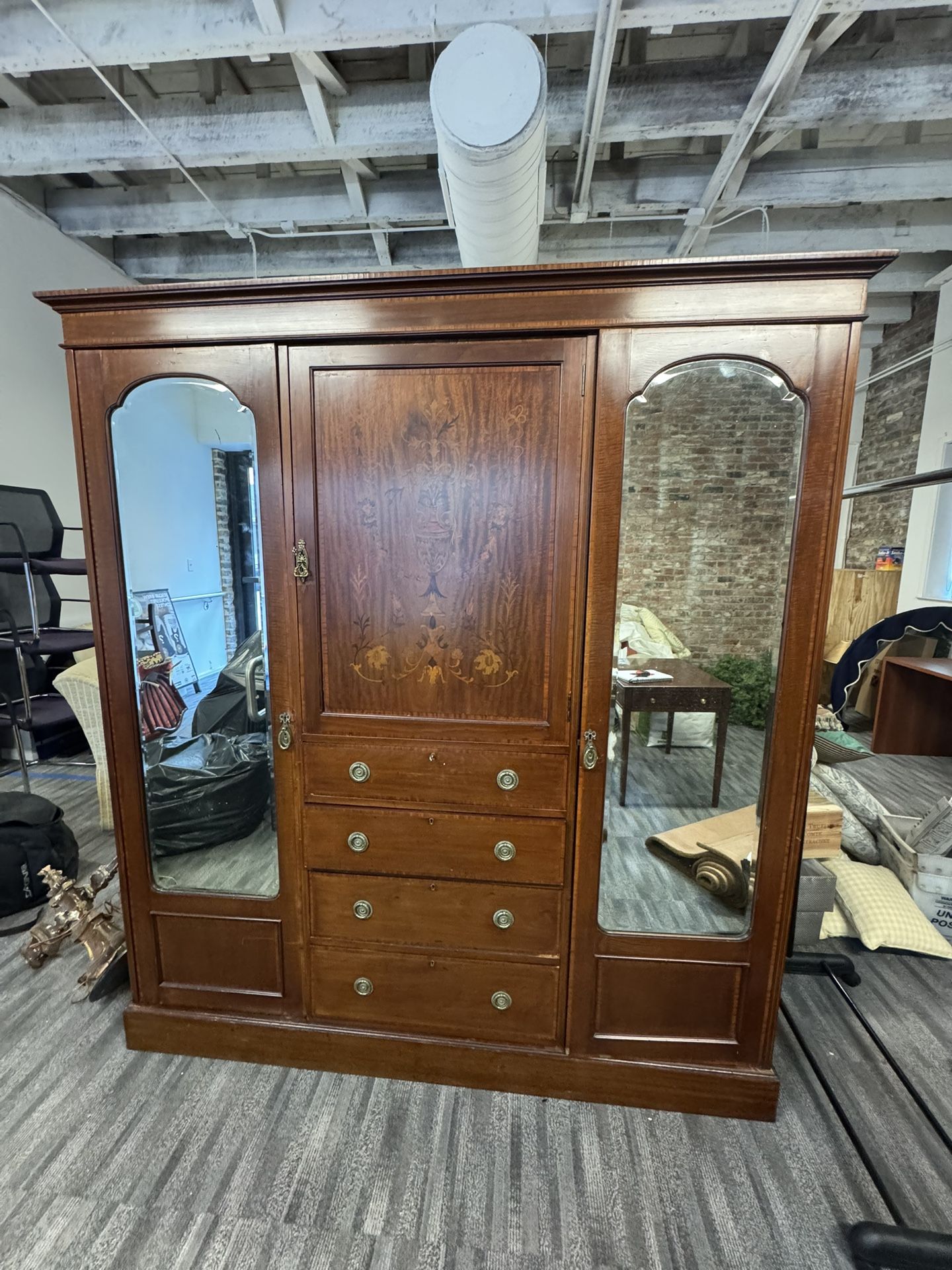 Antique Wardrobe Early 1900s