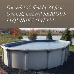 12 X 24’ Above Ground Pool