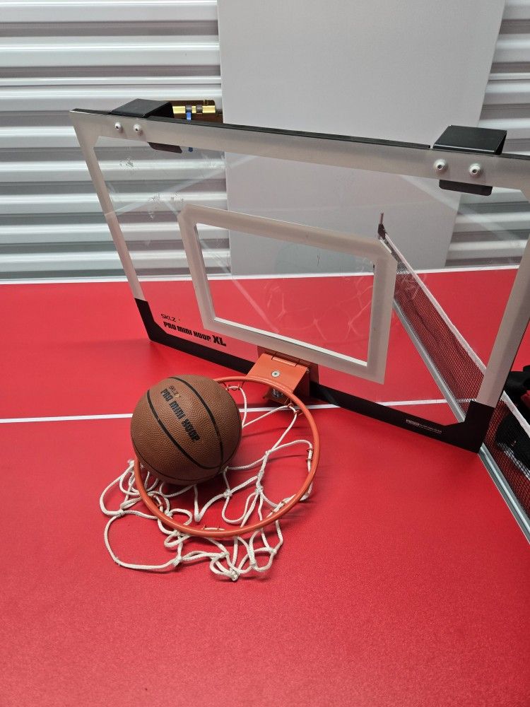 SKLZ Pro Mini Indoor Basketball Hoop, XL, Over The Door, USED