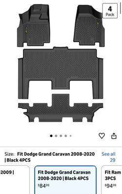 Dodge Grand Caravan floor mats ‘08-‘20