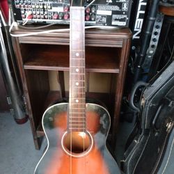 Old Harmony Acoustic Guitar