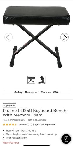 ProLine Piano Keyboard Bench Model PL1250