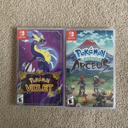 Brand NEW Sealed Nintendo Switch Games Pokémon Violet/Pokemon Legend Arceus