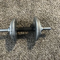 Barbell with 15lb Weight Plates