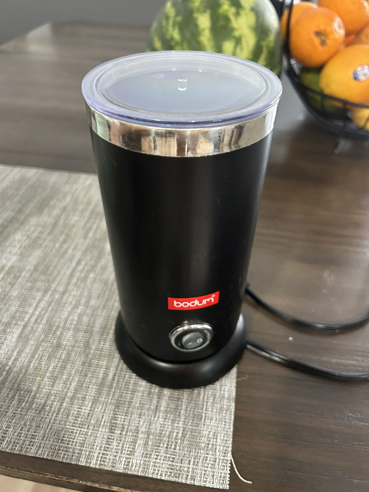 Bodum Milk frother works well, pick up in lemon grove