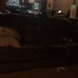 Gray Microfiber Couch