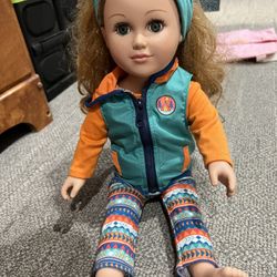 Large Doll With Accessories And Outfits 