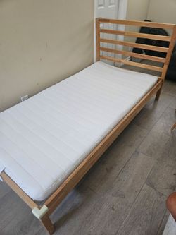 Twin bed and mattress Clean Both from IKEA