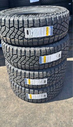 285/70r17 Goodyear tires nuevas con 65,000 millas de garantía las 4