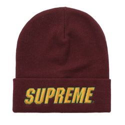 SUPREME SLANT BEANIE BURGUNDY 