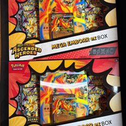 Ascended Heroes Mega Emboar Ex Box
