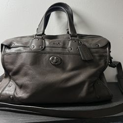 Coach Leather Rhyder Handbag Purse Color Mink