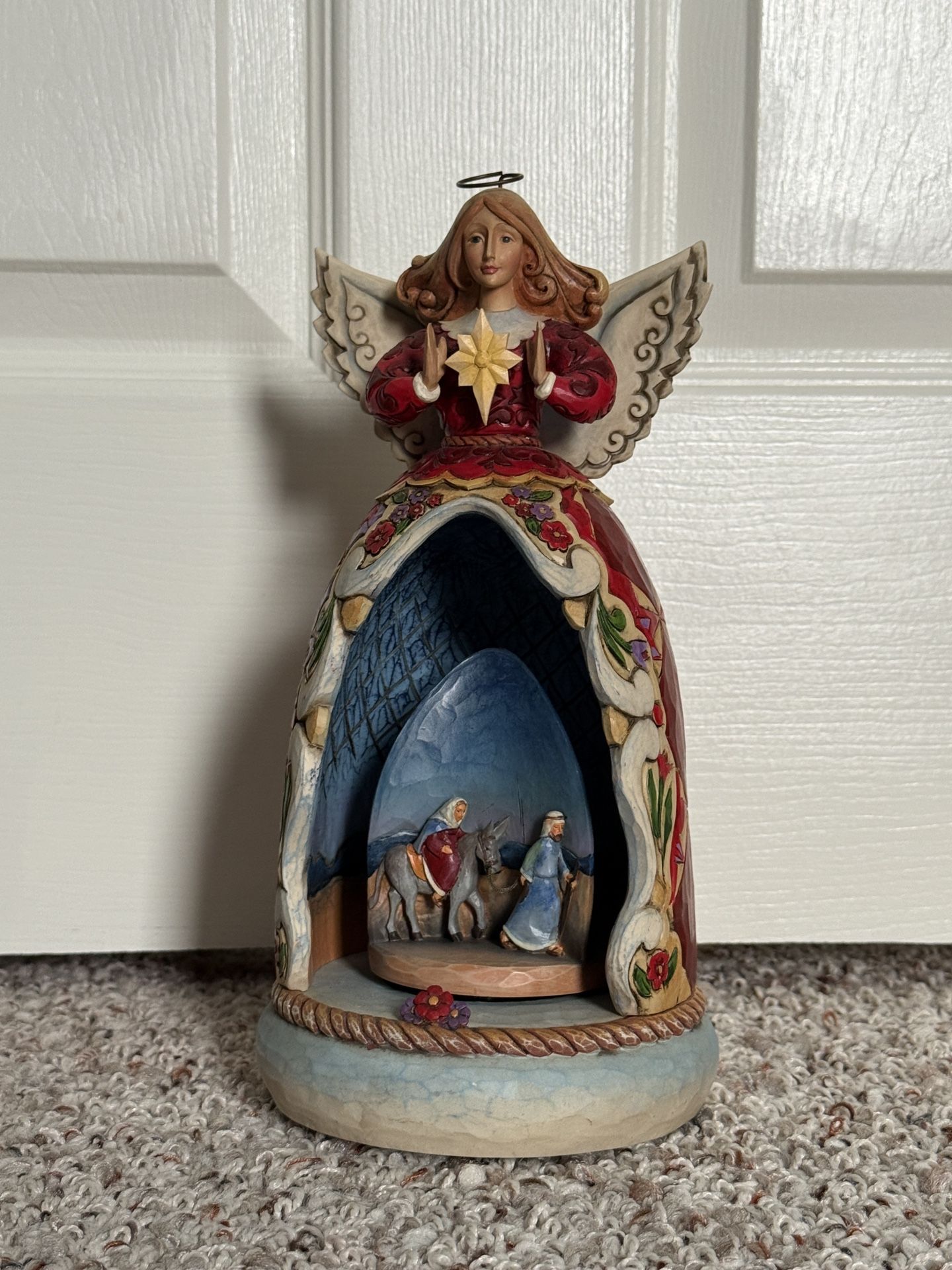 Jim Shore "Child of Mary" Rotating Musical Angel Nativity