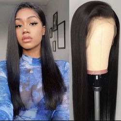 ON HAND Lace Front Wigs 13x4 Straight Human Hair Pre Plucked with Baby Hair Brazilian Natural Hair