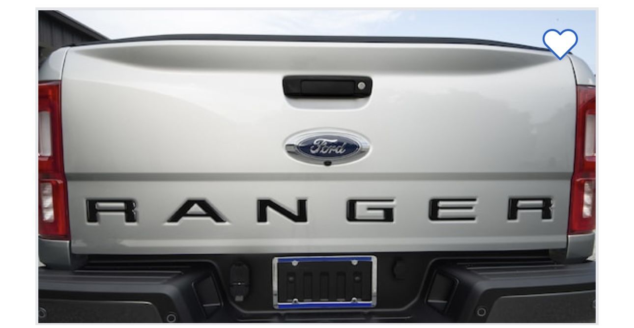 Ranger 2021-2023 Tailgate Letter Inserts