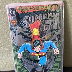 DC Comics 1993 Superman #82 Reign Of The Superman Back For Good