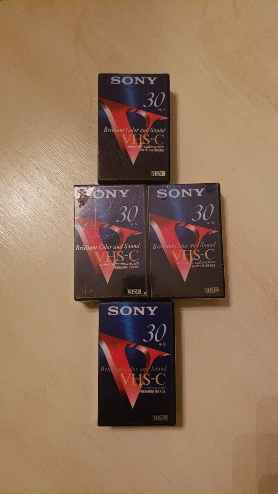 Brand New Sony VHS-C Tapes
