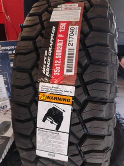 New set of tires 35 1250 20 Lt nitto ridge