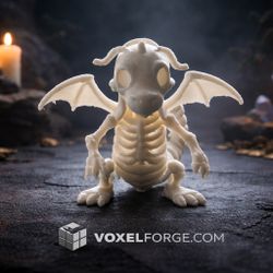 Fantasy Skeleton Dragon Figurine
