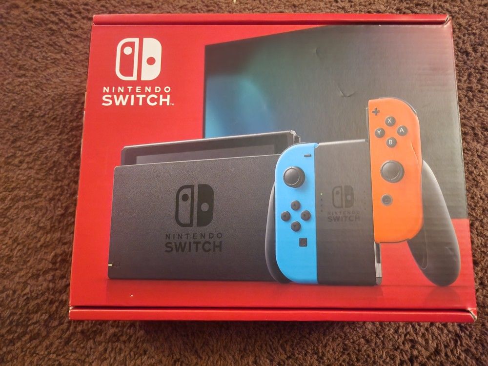 Nintendo Switch/W Neon Blue & Red Joycon