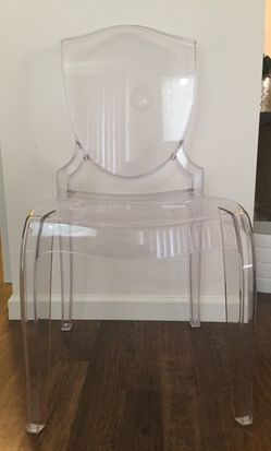 4 acrylic chairs - great condition!