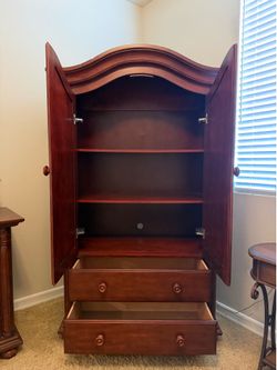 Wood Armoire Dresser & Wood Cabinet