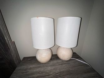 MATCHING TABLE LAMPS — $15 FOR BOTH!