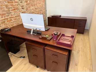 FREE Desk, 2 Filing Cabinets and Credenza
