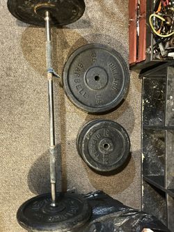 175 pounds of weight plus straight bar