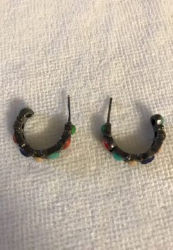 Women's silver post earrings