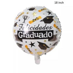 Foil Graduation Balloons 18” Quantity Of 5 