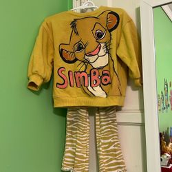 Toddler Girl Lion King Outfit Size 2t