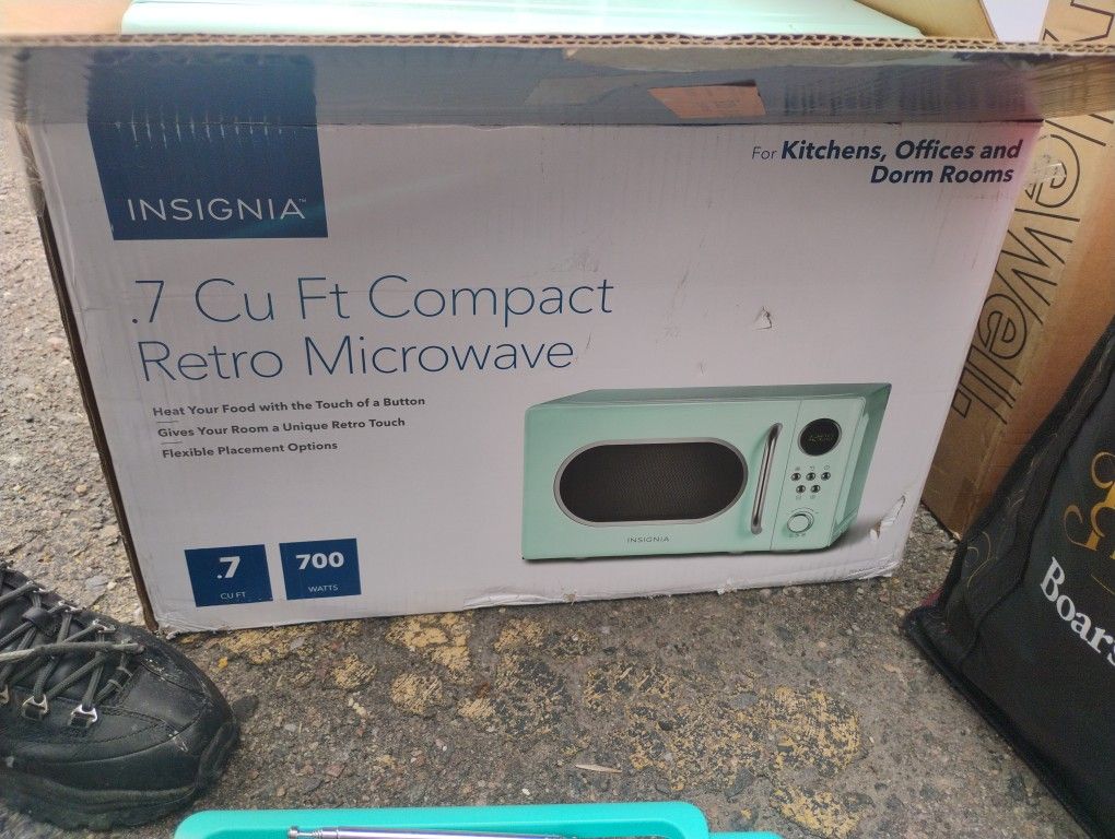 This Microwave Is Used And Comes With A Toaster That Matches