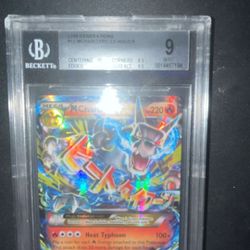 Beckett 9 M Charizard With Sub-Grades