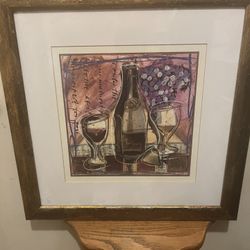 Wine Bottle And Glasses