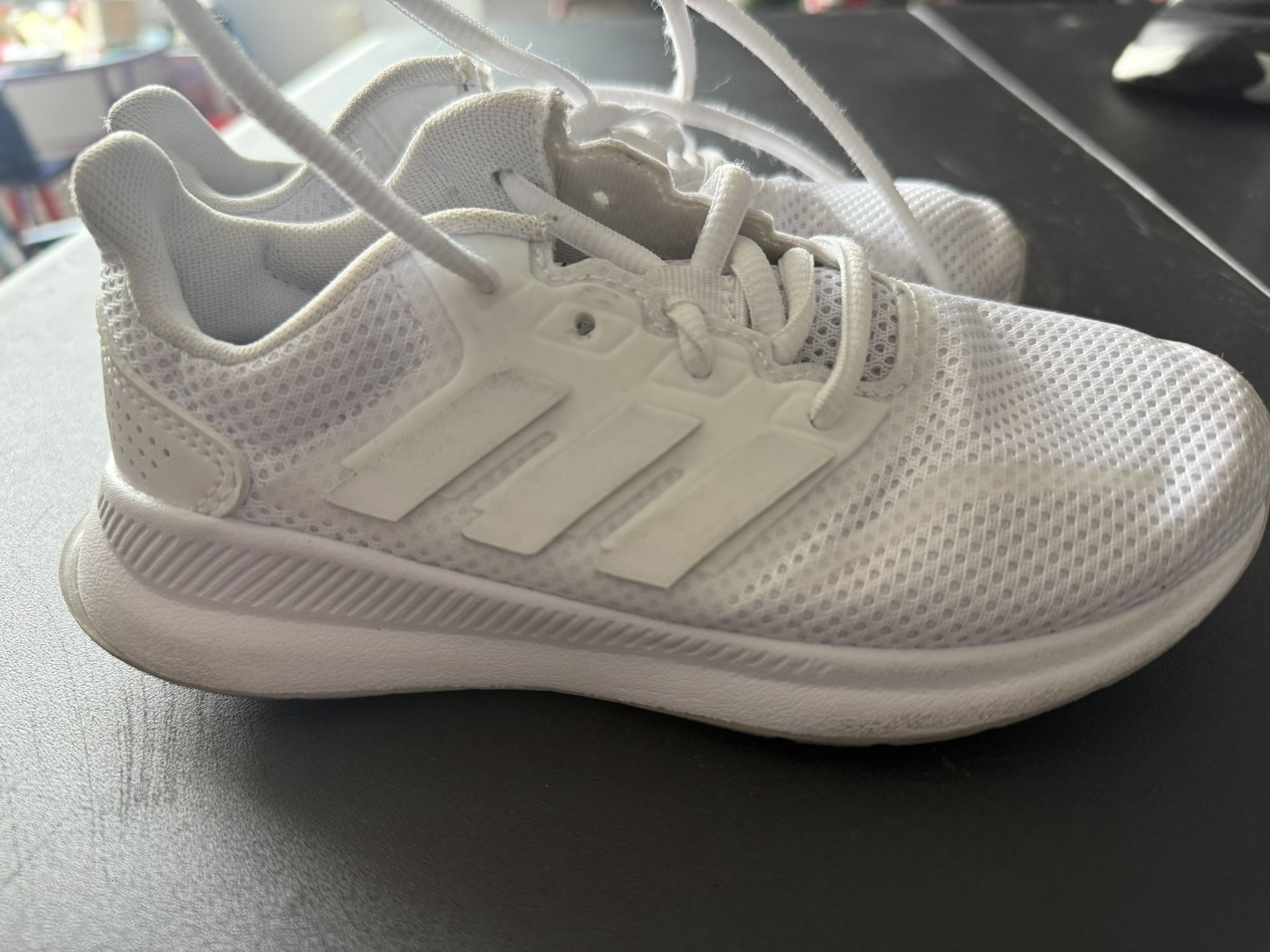 Adidas White Sneakers Breathable Mesh Lightweight