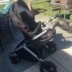 Britax b-ready stroller + car seat + car seat base