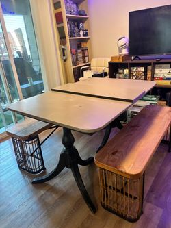 Dining /Gaming Table  with Benches