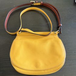 Vera Bradley Leather Sidesaddle Crossbody Shoulder Bag
