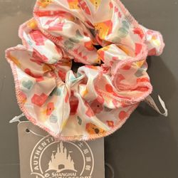 Shanghai Disney Resort Pooh Hair Scrunchie New
