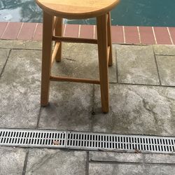 Solid Wood 24" Counter Stool – Classic Natural Finish