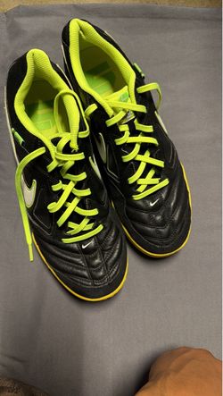 Nike Soccer Shoes Black Neon Yellow