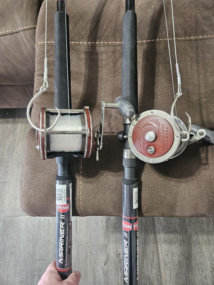 Shark Combos Fishing Rods Reels For Tuna Goliath Grouper Inshore Offshore Beach Pier Bridge