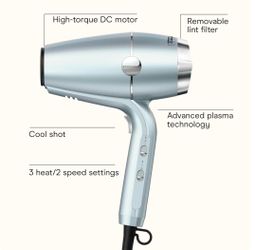 INFINITI PRO CONAIR SmoothWrap Hair Dryer, Blow Dryer with Diffuser and Concentrator Attachments, Advanced Plasma and Ceramic Technology for Less Friz